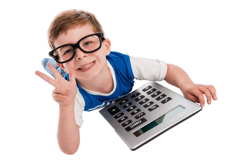 smart-boy-with-calculator Smart boy with a calculator